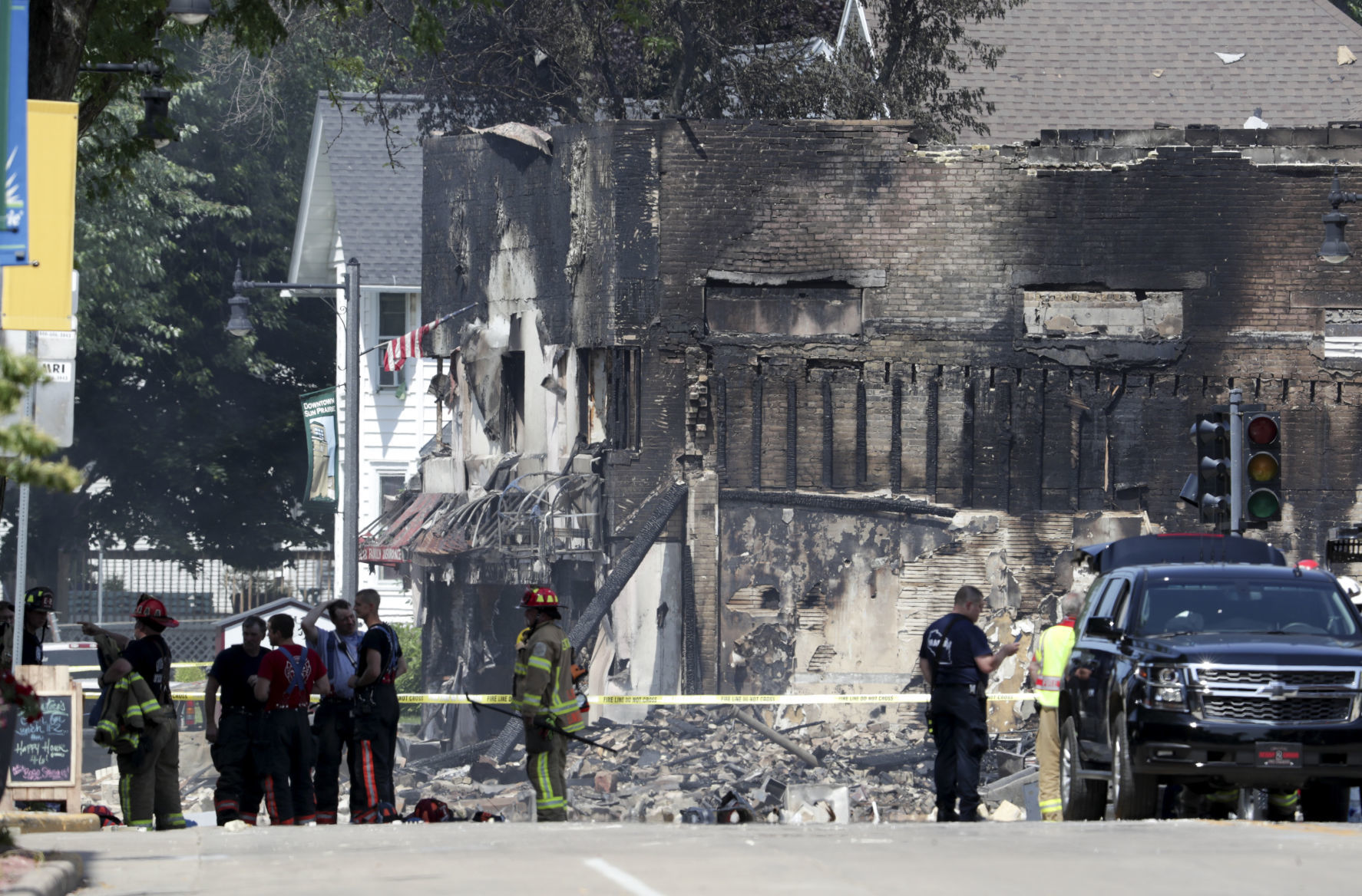 Aftermath of Sun Prairie gas explosion and fire